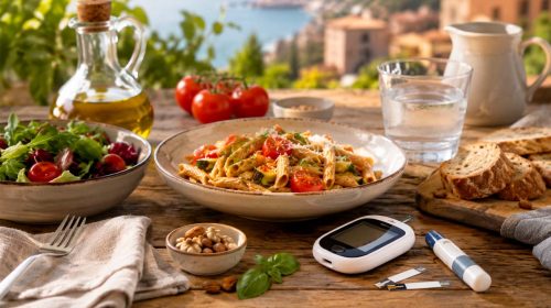 Pasto mediterraneo e glucometro